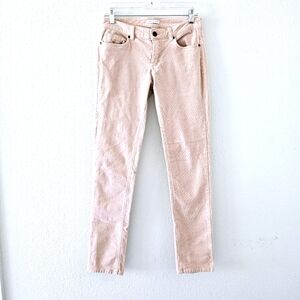 New York & Company blush pink corduroy jeans size 2 skinny 32" inseam mid rise